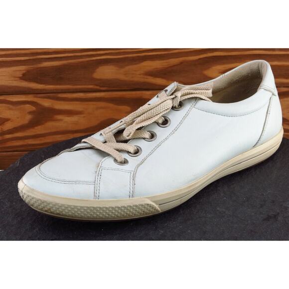 ECCO Women Size 40 M‎ Beige Fashion Sneakers Leather - Picture 1 of 8